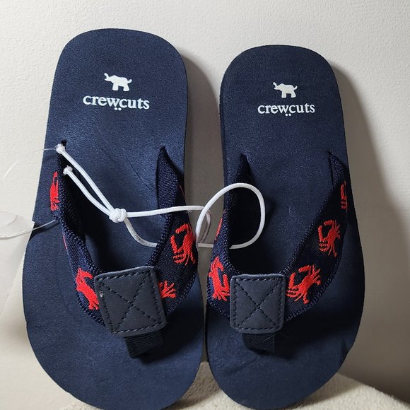 Crewcuts Crab Flip Flop Boys Sandals, Beach, Pool, Summer Size K10 New With Tags - Picture 4 of 8